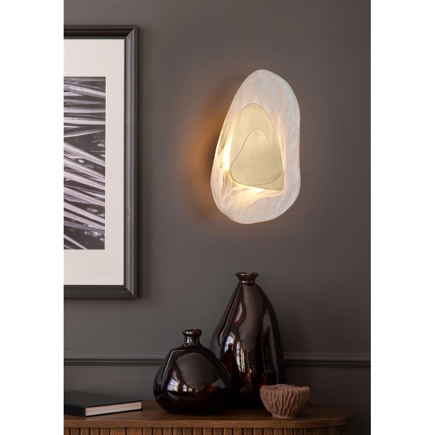 Searchlight - LED stenska svetilka DESTINY LED/8W/230V medenina