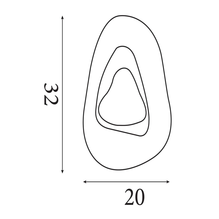 Searchlight - LED stenska svetilka DESTINY LED/8W/230V medenina