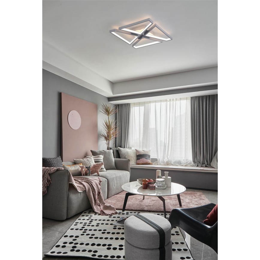 Searchlight - LED zatemnljivo stropno svetilo QUATRO LED/29W/230V 40x40 cm