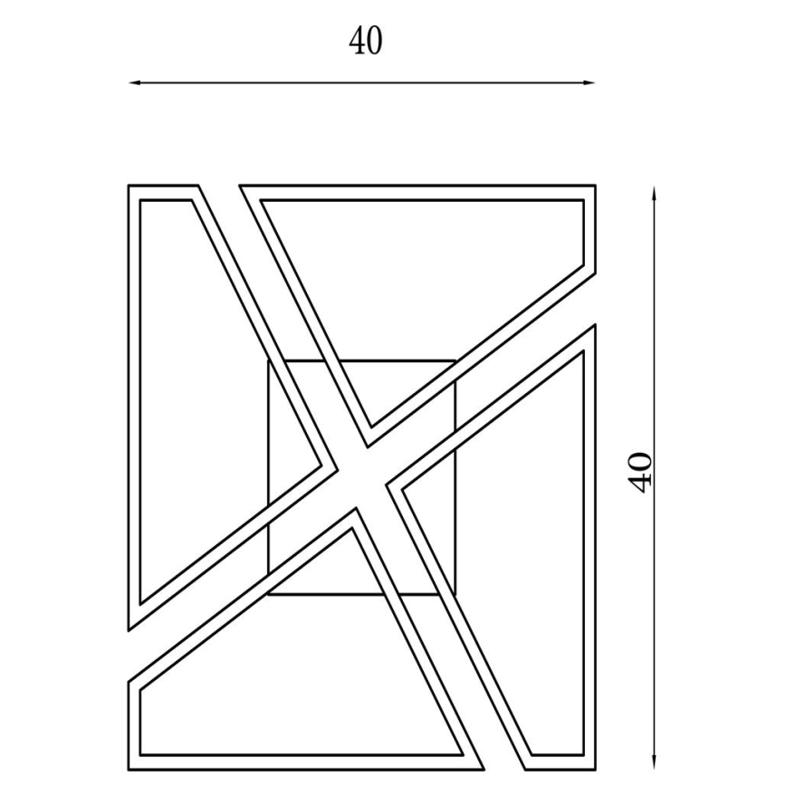 Searchlight - LED zatemnljivo stropno svetilo QUATRO LED/29W/230V 40x40 cm