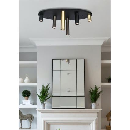 Searchlight - Stropna svetilka TUBES 6xGU10/10W/230V 80x30 cm