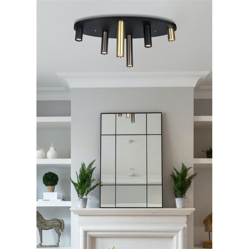 Searchlight - Stropna svetilka TUBES 6xGU10/10W/230V 80x30 cm