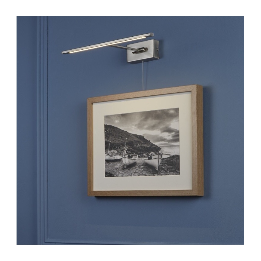 Searchlight - LED Svetilka za slike LED/7,7W/230V sijajni krom