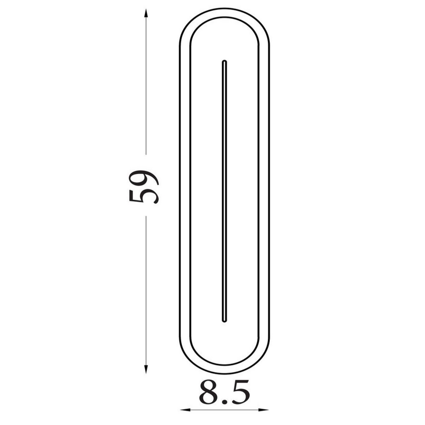 Searchlight - LED stenska svetilka COUPER LED/25W/230V 3000K s funkcijo zatemnitve, medenina