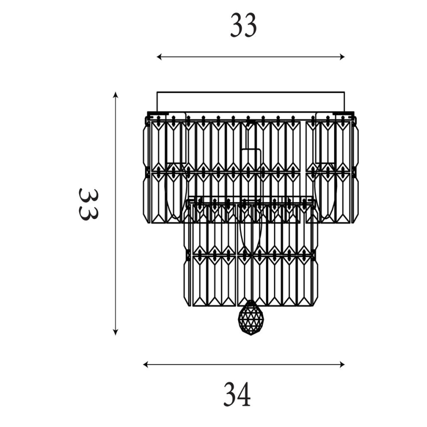 Searchlight - Kopalniška stropna svetilka EMPIRE 4xE14/60W/230V IP44