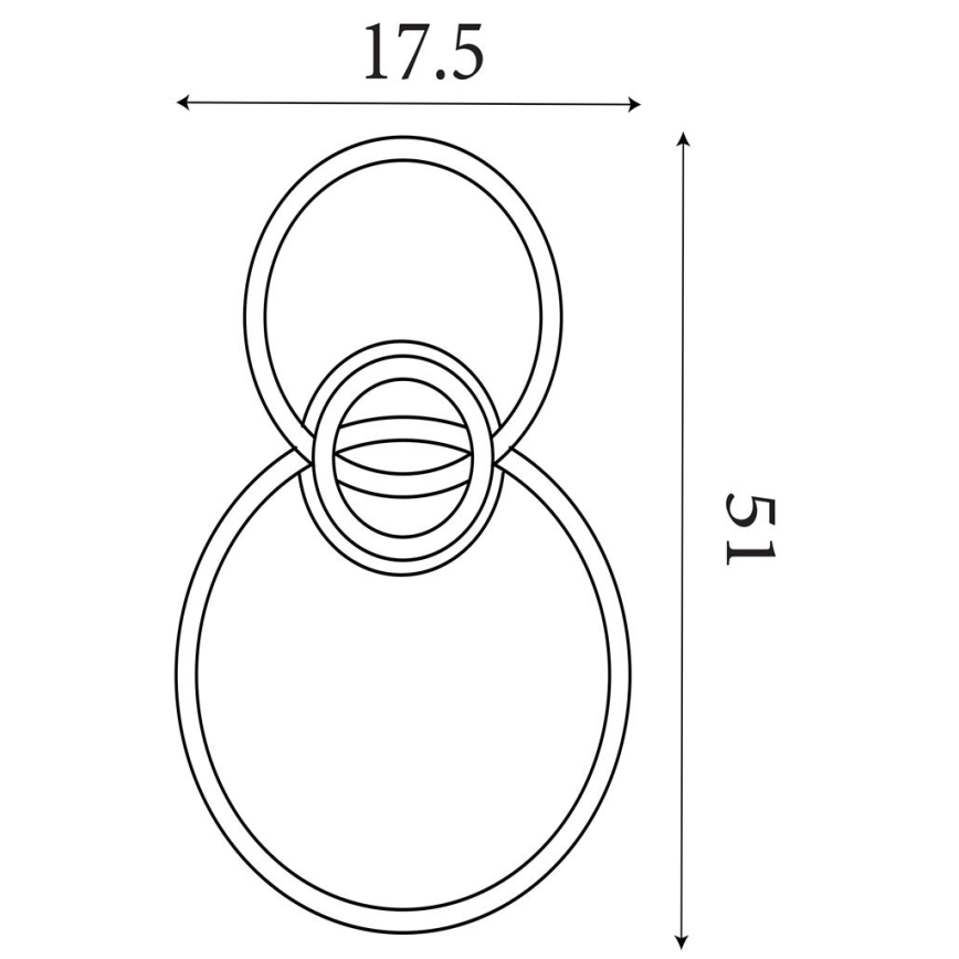 Searchlight - LED stropna svetilka z možnostjo zatemnitve TRIPLE LED/25W/230V