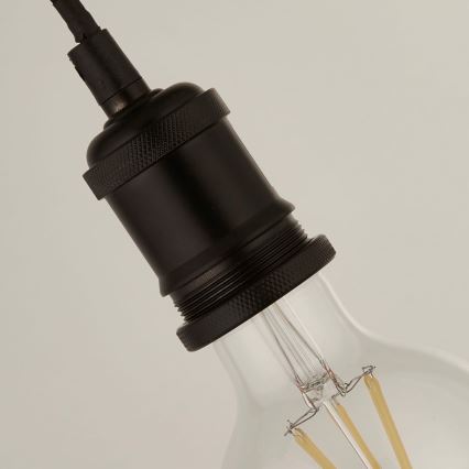 Searchlight - Viseča svetilka na kablu SUSPENSION 1xE27/60W/230V črna
