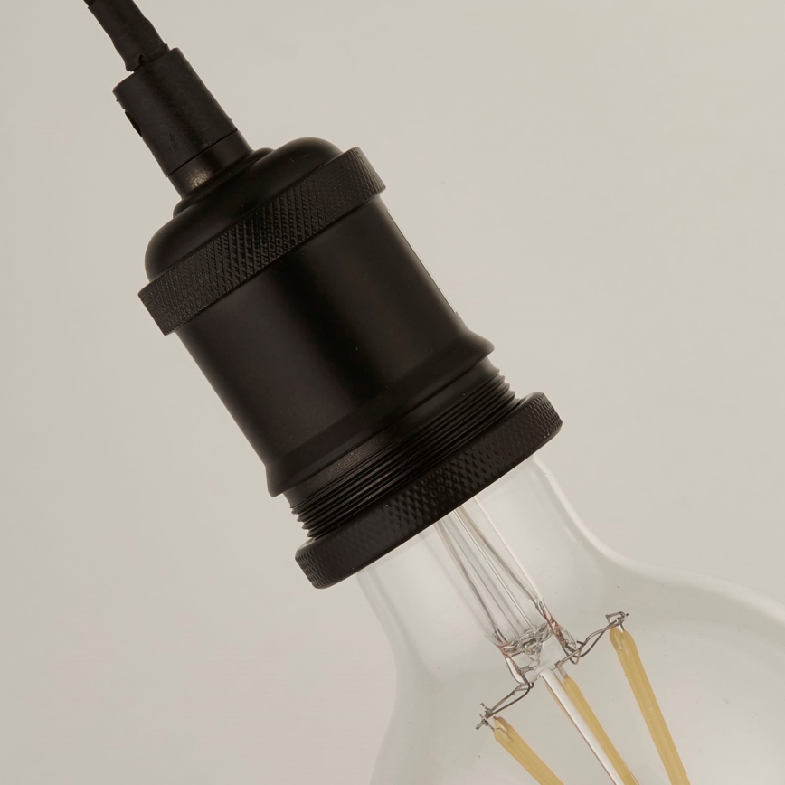 Searchlight - Viseča svetilka na kablu SUSPENSION 1xE27/60W/230V črna