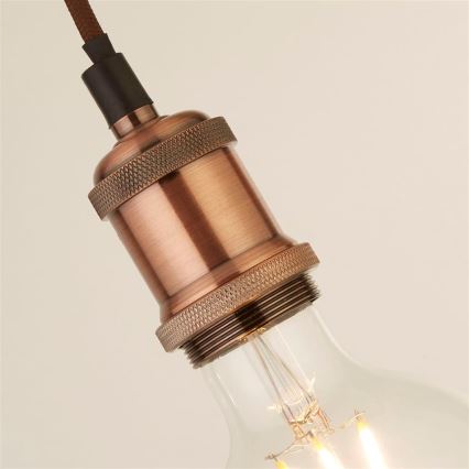Searchlight - Lestenec na kablu SUSPENSION 1xE27/60W/230V v bakreni barvi