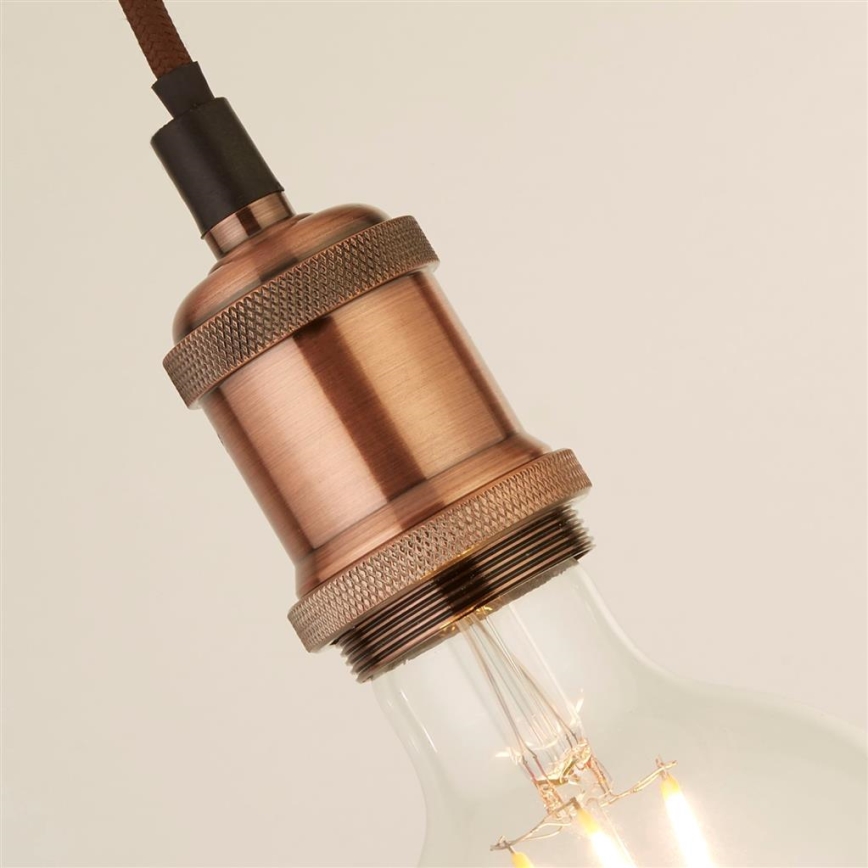 Searchlight - Lestenec na kablu SUSPENSION 1xE27/60W/230V v bakreni barvi