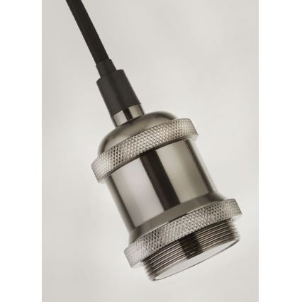 Searchlight - Lestenec na kablu SUSPENSION 1xE27/60W/230V, srebrne barve