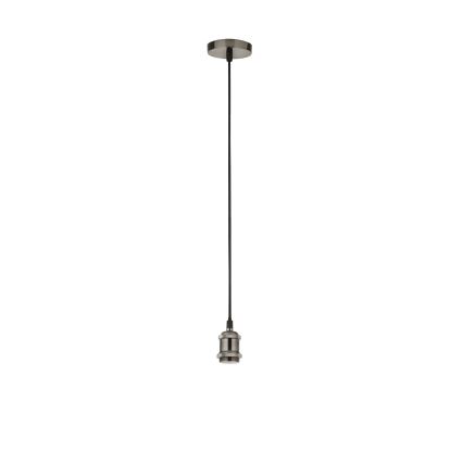 Searchlight - Lestenec na kablu SUSPENSION 1xE27/60W/230V, srebrne barve
