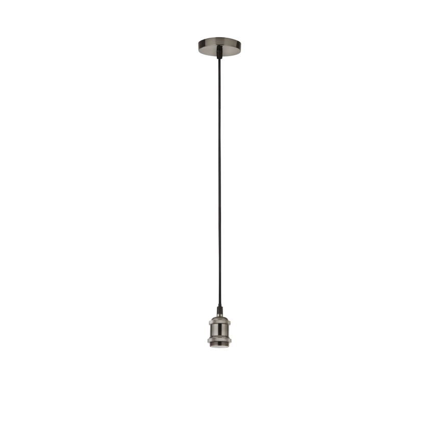 Searchlight - Lestenec na kablu SUSPENSION 1xE27/60W/230V, srebrne barve
