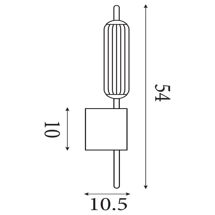 Searchlight - LED stensko svetilo z zatemnitvijo CATTAIL LED/6W/230V