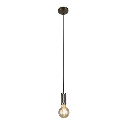 Searchlight - Viseči lestenec SUSPENSION na vrvi 1xE27/60W/230V medenina