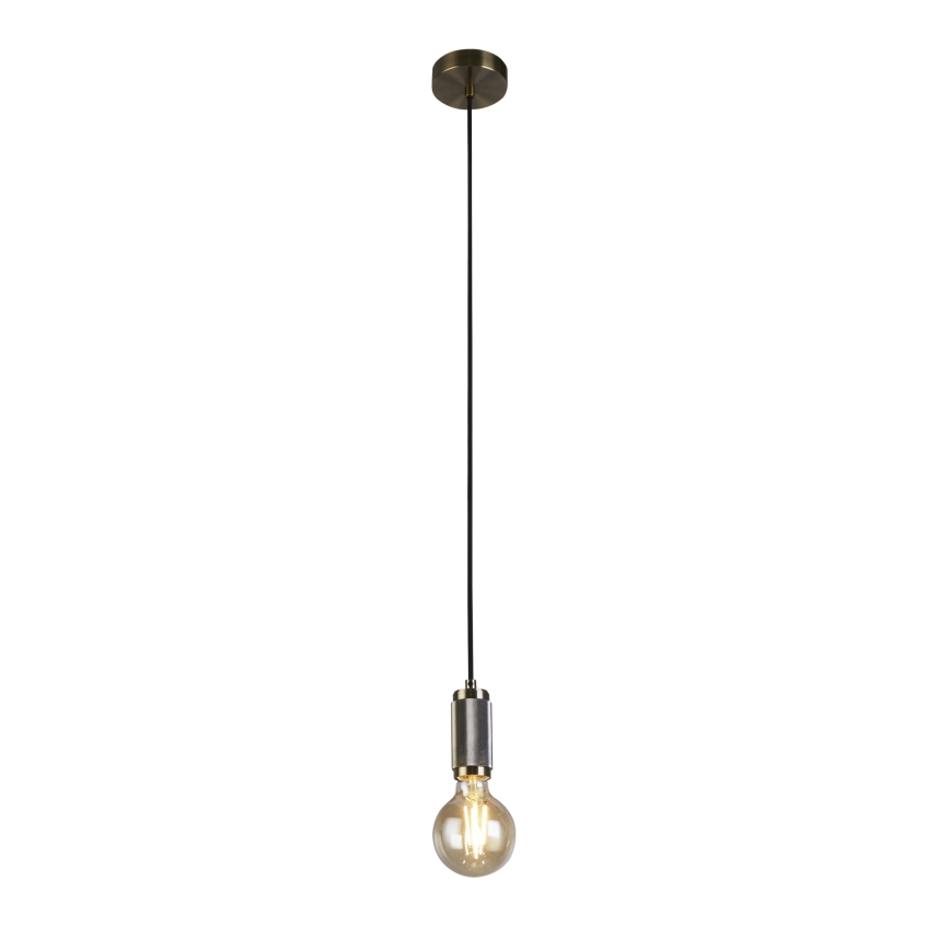 Searchlight - Viseči lestenec SUSPENSION na vrvi 1xE27/60W/230V medenina