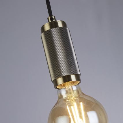 Searchlight - Viseči lestenec SUSPENSION na vrvi 1xE27/60W/230V medenina