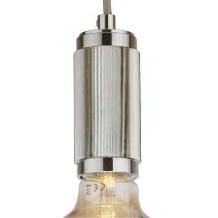 Searchlight - Viseči lestenec SUSPENSION 1xE27/60W/230V, srebrn