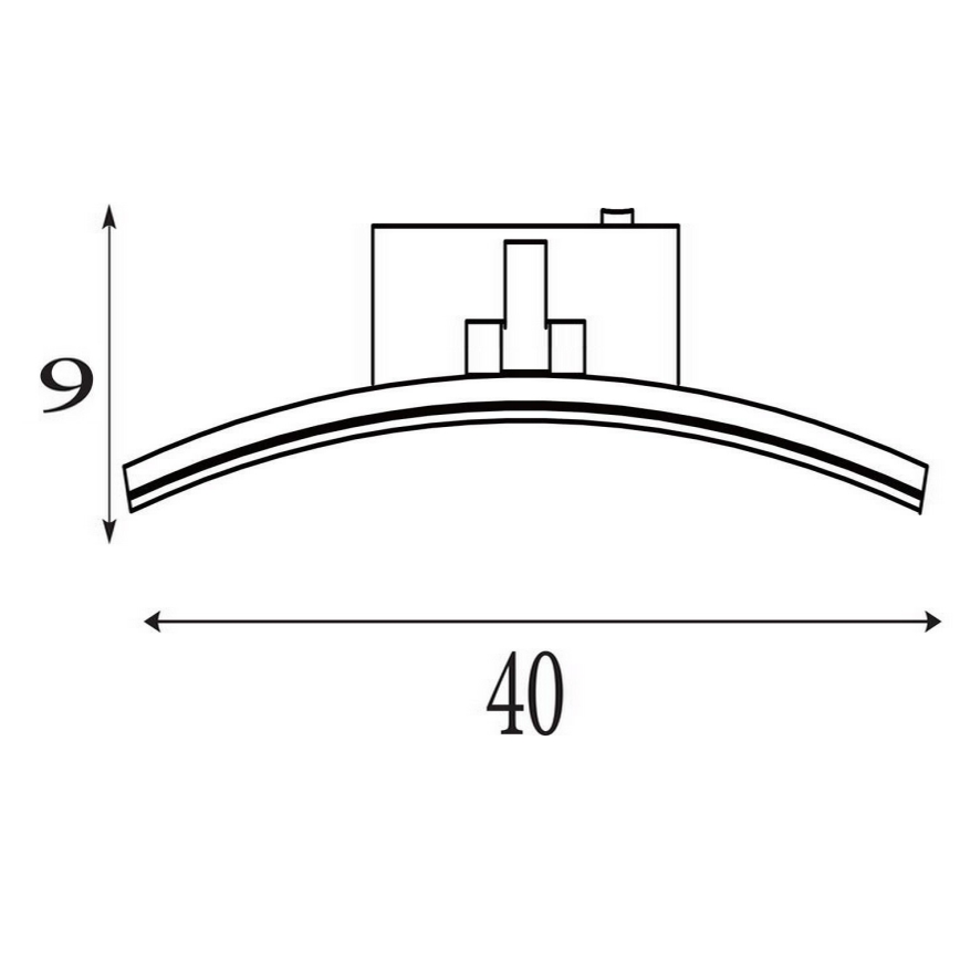 Searchlight - LED osvetlitev za slike SANTORINI LED/8,2W/230V srebrna