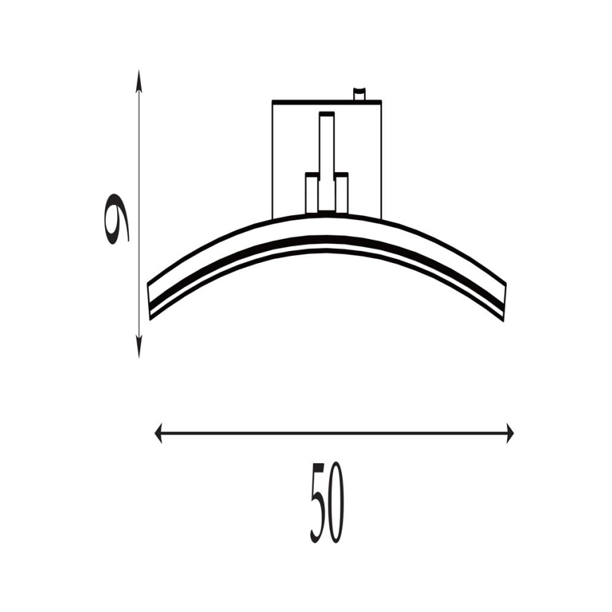 Searchlight - LED svetilka za slike SANTORINI LED/10,88W/230V srebrna