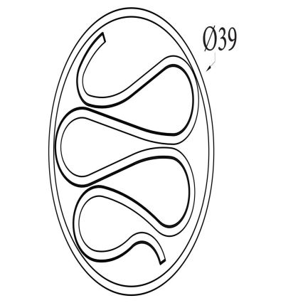 Searchlight - LED zatemnljivo stropno svetilo ZENDISC LED/20W/230V 3000K, Ø 39 cm