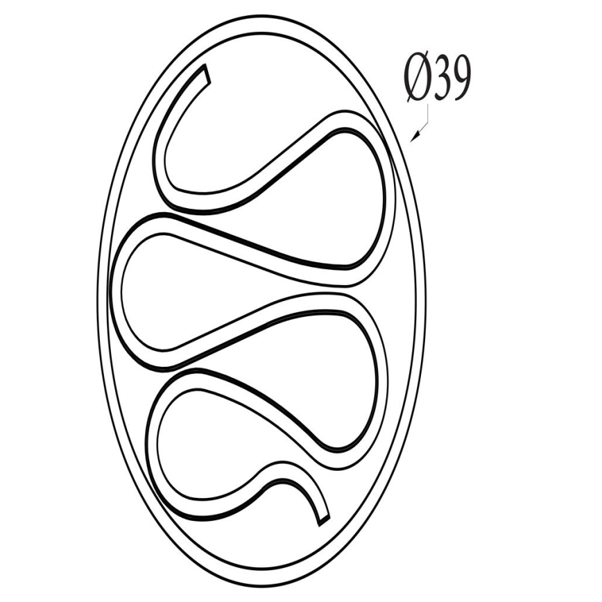 Searchlight - LED zatemnljivo stropno svetilo ZENDISC LED/20W/230V 3000K, Ø 39 cm