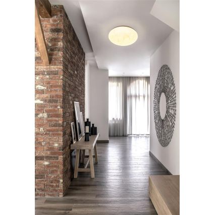 Searchlight - LED stropna svetilka CLOUDS LED/16W/230V 2700/3200/4000K, premer 30 cm, bela