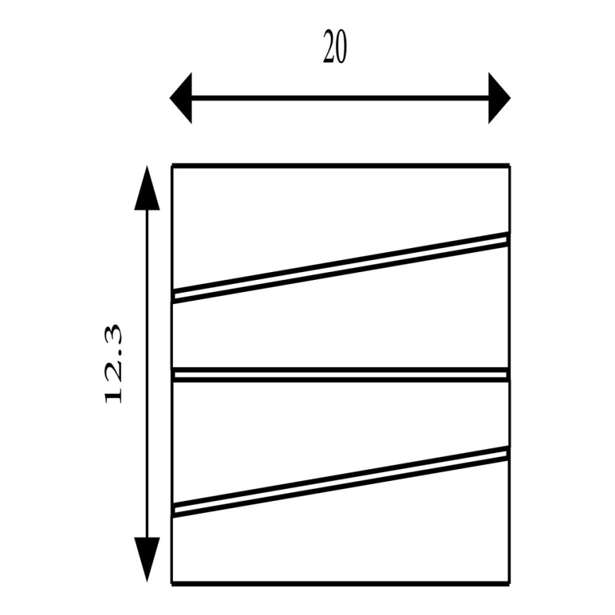 Searchlight - LED stensko svetilo SECTION LED/18W/230V zlato