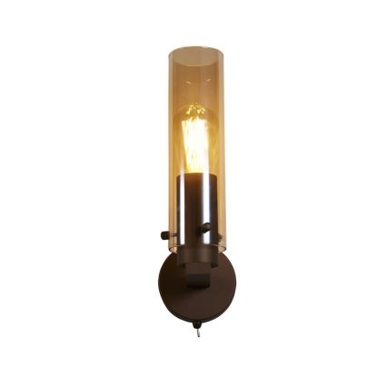 Searchlight - Stenska svetilka SWEDEN 1xE27/60W/230V rjava/zadimljena
