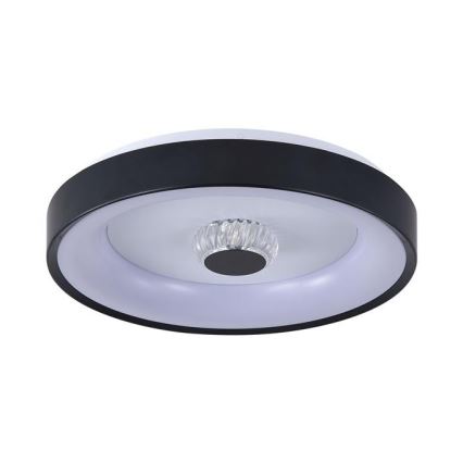 Searchlight - LED zatemnjiva stropna svetilka POLKA LED/24W/230V + LED/6W premer 38,5 cm črna