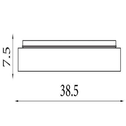 Searchlight - LED zatemnjiva stropna svetilka POLKA LED/24W/230V + LED/6W premer 38,5 cm črna