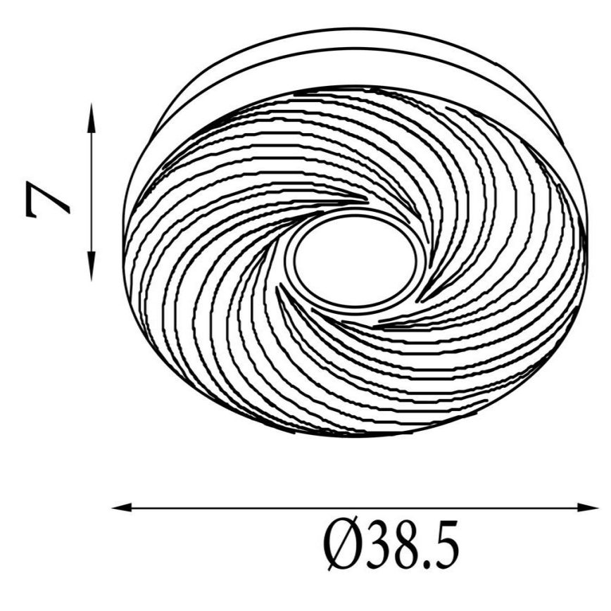 Searchlight - LED stropna svetilka AURA LED/24W/230V premer 38,5 cm bela