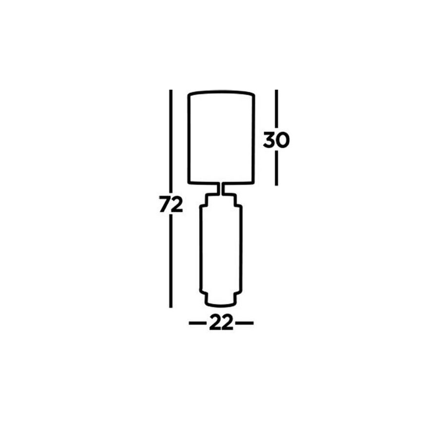 Searchlight - Namizna svetilka FLASK 1xE27/60W/230V modra