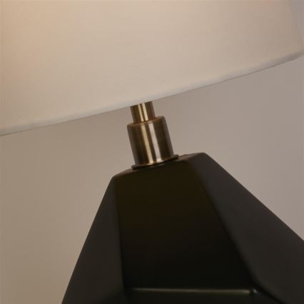 Searchlight - Namizna svetilka APEX 1xE27/60W/230V črna/siva