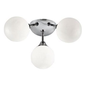 Searchlight - Kopalniška stropna svetilka FLUSH 3xG9/33W/230V IP44 mat krom