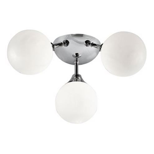 Searchlight - Kopalniška stropna svetilka FLUSH 3xG9/33W/230V IP44 mat krom