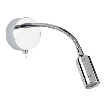 Searchlight - LED Fleksibilna mala svetilka ADJU LED/1W/230V sijajni krom