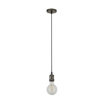 Searchlight - Lestenec na jeklenem lanku SUSPENSION 1xE27/60W/230V antracit