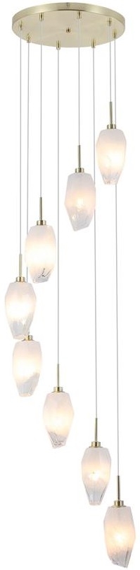 Searchlight - Lestenec na jekleni žici ROCKY 8xG9/33W/230V