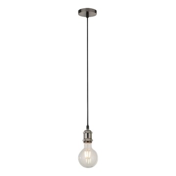 Searchlight - Lestenec na kablu SUSPENSION 1xE27/60W/230V, srebrne barve