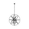 Searchlight - Lestenec na verigi ORBIT 8xE14/60W/230V črn