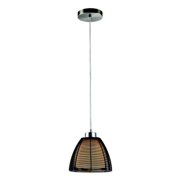 Searchlight - Lestenec na vrvici 1xE27/60W/230V pr. 19 cm črna