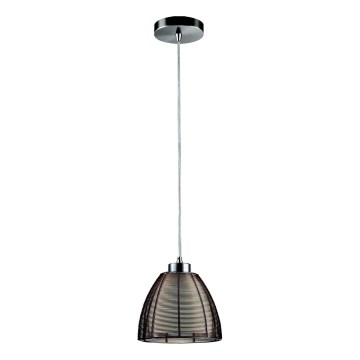 Searchlight - Lestenec na vrvici 1xE27/60W/230V pr. 19 cm rjava