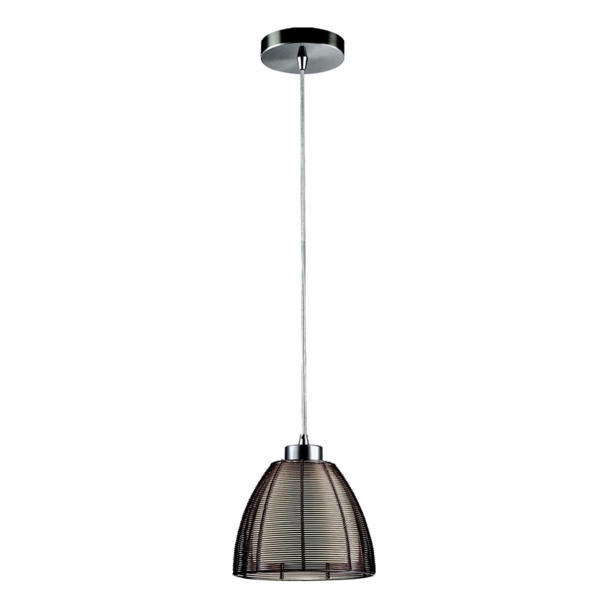 Searchlight - Lestenec na vrvici 1xE27/60W/230V pr. 19 cm rjava