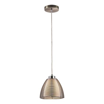 Searchlight - Lestenec na vrvici 1xE27/60W/230V pr. 19 cm sijajni krom