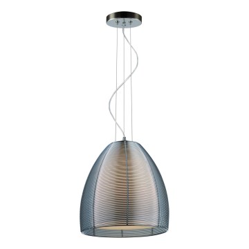 Searchlight - Lestenec na vrvici 1xE27/60W/230V pr. 30 cm sijajni krom