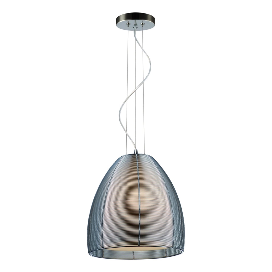 Searchlight - Lestenec na vrvici 1xE27/60W/230V pr. 30 cm sijajni krom