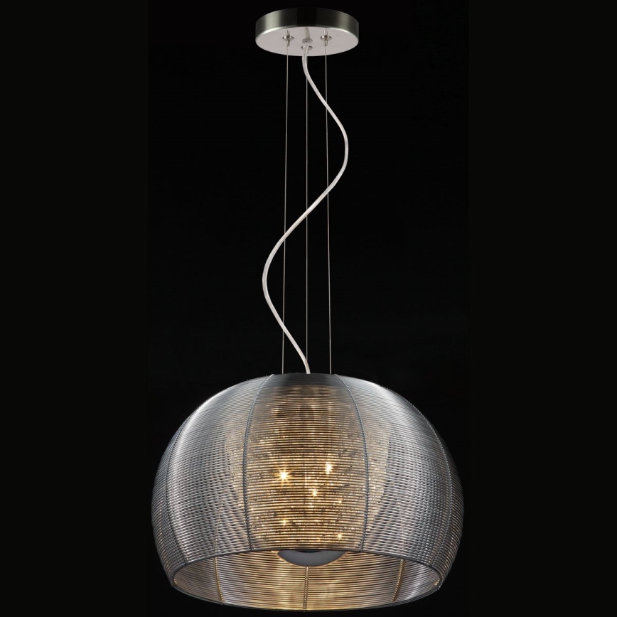 Searchlight - Lestenec na vrvici 3xE14/40W/230V pr. 35 cm smoky