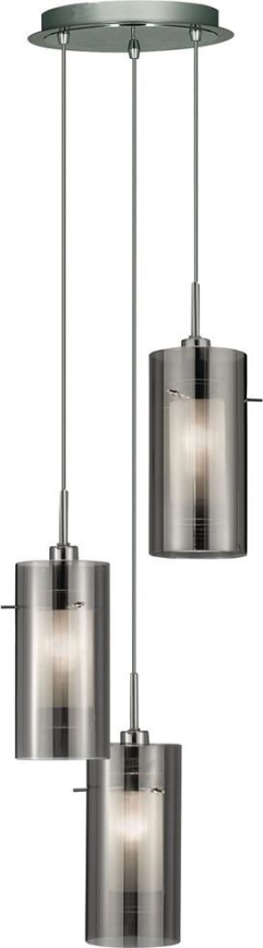 Searchlight - Lestenec na vrvici DUO 3xE14/60W/230V antracit