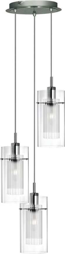 Searchlight - Lestenec na vrvici DUO 3xE14/60W/230V mat krom